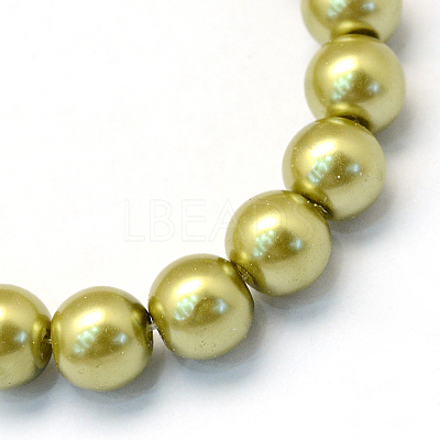 Baking Paint Glass Pearl Bead Strands LS-HY-Q003-3mm-43-1