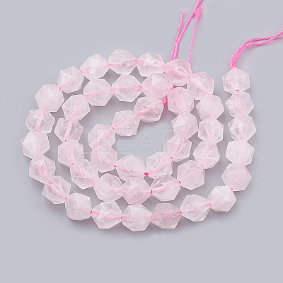 Natural Rose Quartz Beads Strands X-G-S332-6mm-013-1