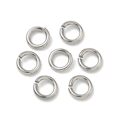 Tarnish Resistant 304 Stainless Steel Open Jump Rings X-STAS-R065-42-1