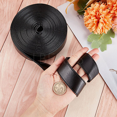 Flat PU Imitation Leather Cord LC-WH0006-05A-02-1