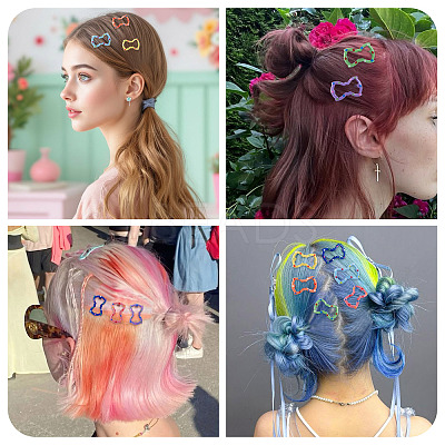 Iron Enamel Snap Hair Clips PHAR-TADJ0001-06E-1