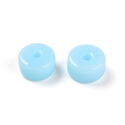 Opaque Solid Color Glass Beads X1-GLAA-N007-6x3mm-A06-1