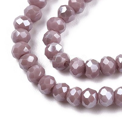 Electroplate Glass Beads Strands EGLA-A034-P1mm-A12-1