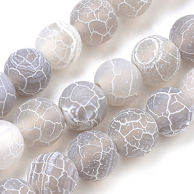 Natural Weathered Agate Beads Strands G-S259-05E-8mm-1