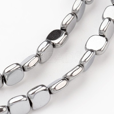 Electroplate Non-magnetic Synthetic Hematite Beads Strands G-I175-30D-1