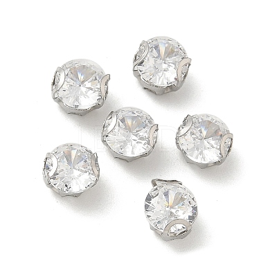Round Stainless Steel Prong Settings STAS-M104-01H-1