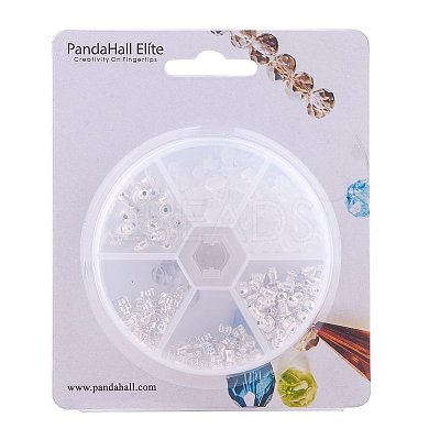 5 Style Brass and Plastic Ear Nuts KK-PH0016-01S-1