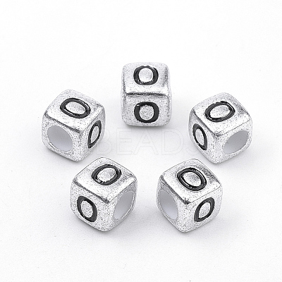 Plated Acrylic Beads PB43C9308-O-1