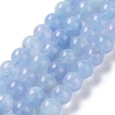 Dyed Natural Malaysia Jade Beads Strands G-G021-02B-07-1
