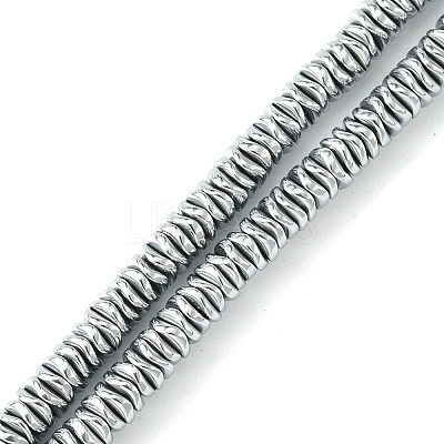 Electroplated Synthetic Non-Magnetic Hematite Beads Strands G-H020-M01-12-1