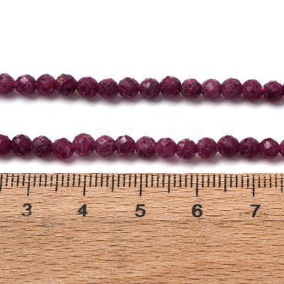 Natural Ruby Beads Strands G-A276-C10-4mm-1