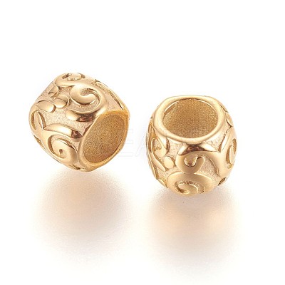 304 Stainless Steel European Beads X-STAS-P237-35G-1