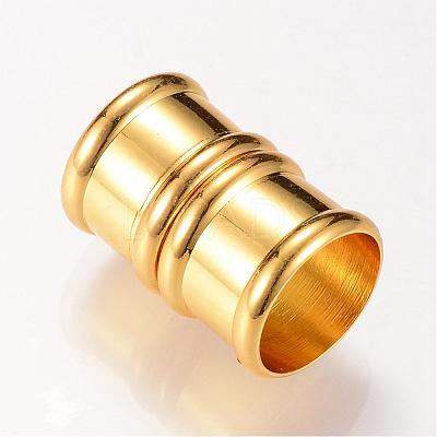 Brass Magnetic Clasps with Glue-in Ends KK-R052-22G-1