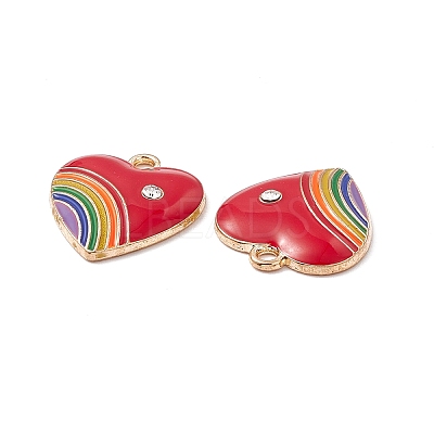 Alloy Enamel Pendant ENAM-H039-07G-B-1