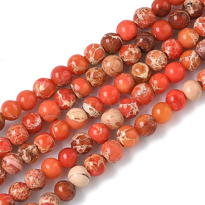 Dyed Natural Regalite/Imperial Jasper/Sea Sediment Jasper Beads Strands G-B124-C05-03-1