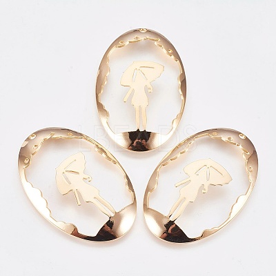 Brass Pendants KK-K230-02G-NF-1