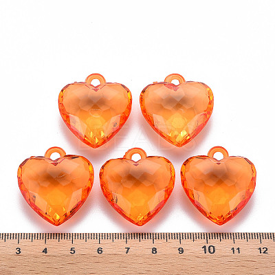 Transparent Acrylic Pendants TACR-T024-03B-921-1