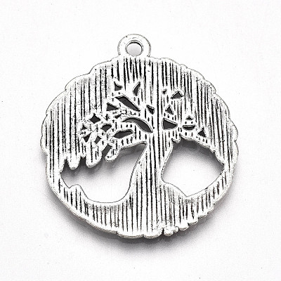Tibetan Style Alloy Pendants TIBE-S323-020AS-RS-1