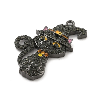 Alloy with Glass Rhinestone Pendants FIND-B033-01C-B-1