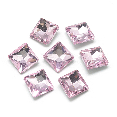 Pointed Back Glass Rhinestone Cabochons RGLA-T027-8x8mm-03-1