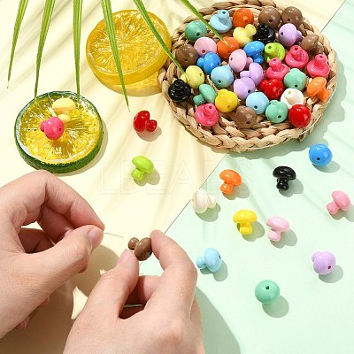50Pcs Opaque Acrylic Beads OACR-CJ0002-65-1