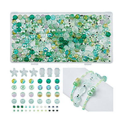 3 Bags Glass Beads GLAA-DC0001-37C-1