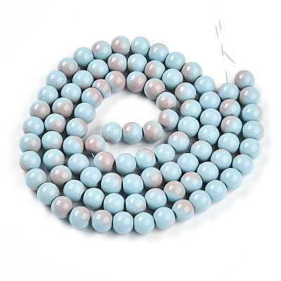 Baking Paint Glass Beads X1-DGLA-N012-10mm-06-1
