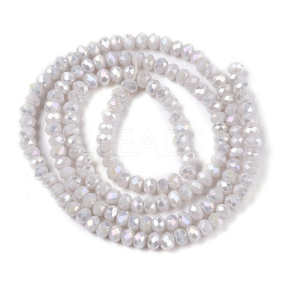 Electroplate Glass Beads Strands EGLA-A044-P1mm-B19-1