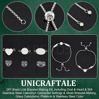 DIY Blank Link Bracelet Making Kit DIY-UN0005-26-1