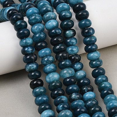 Dyed Natural White Jade Beads Strands G-G107-A42-01-1