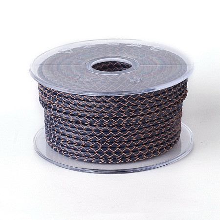 Braided Cowhide Cord WL-I004-5mm-18-1