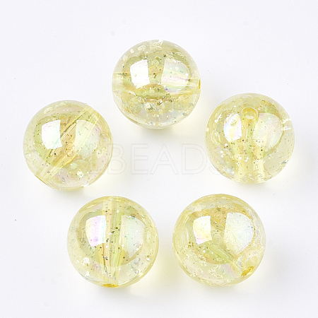 Transparent Acrylic Beads TACR-T006-01A-11-1