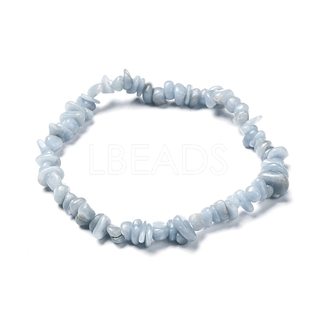 Natural Ang Chips Beads Stretch Bracelets BJEW-JB06621-1