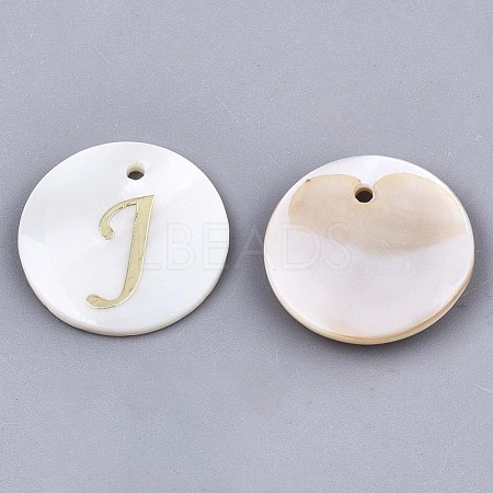 Natural Freshwater Shell Pendants SHEL-N027-04J-1