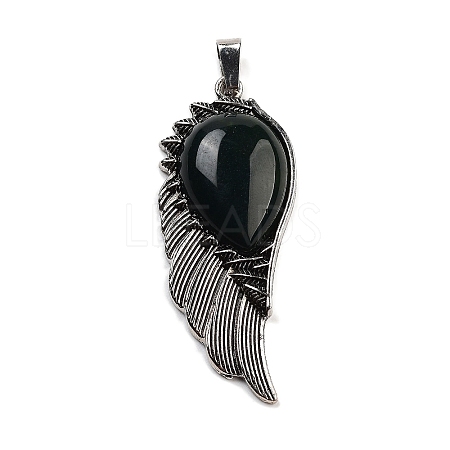 Natural Indian Agate Big Pendants G-G112-02AS-10-1