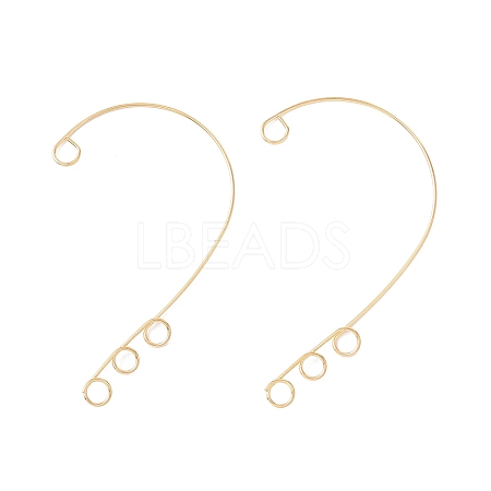 316 Stainless Steel Ear Cuff Findings X-STAS-H148-01G-1