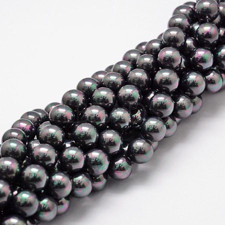 Shell Pearl Bead Strands BSHE-L025-05-8mm-1