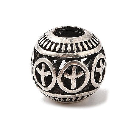 Tibetan Style Alloy European Beads TIBE-Q090-04AS-1