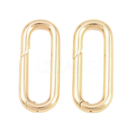 Brass Spring Gate Rings KK-H287-09G-1