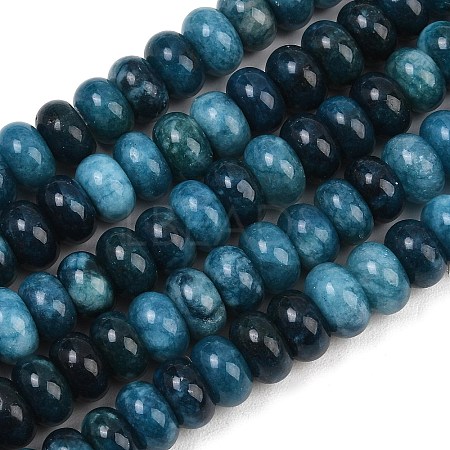 Dyed Natural White Jade Beads Strands G-G107-A42-01-1