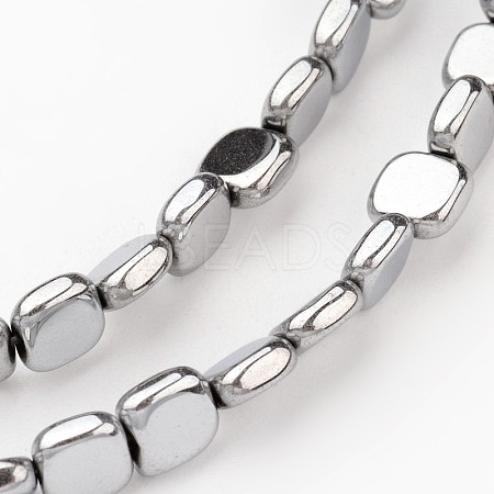 Electroplate Non-magnetic Synthetic Hematite Beads Strands G-I175-30D-1