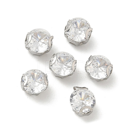 Round Stainless Steel Prong Settings STAS-M104-01H-1