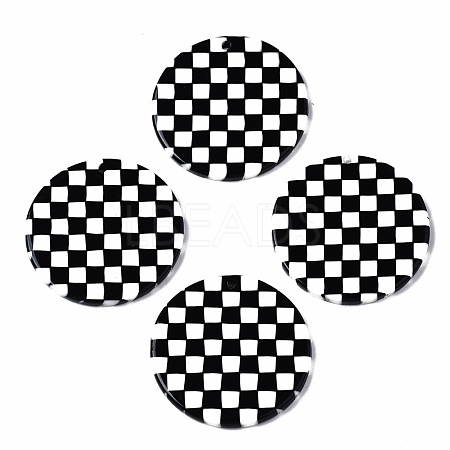 Opaque Cellulose Acetate(Resin) Pendants KY-Q057-002B-A01-1