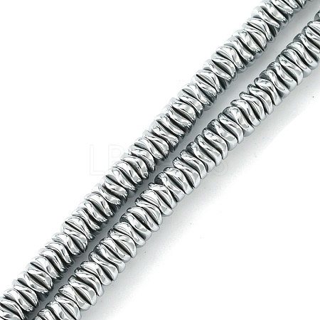Electroplated Synthetic Non-Magnetic Hematite Beads Strands G-H020-M01-12-1