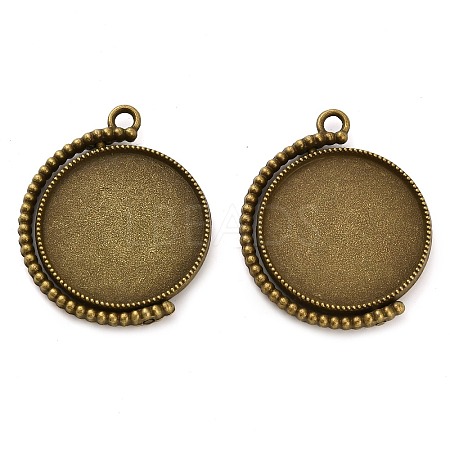 Zinc Alloy Pendant Cabochon Settings FIND-NH0001-13B-AB-1