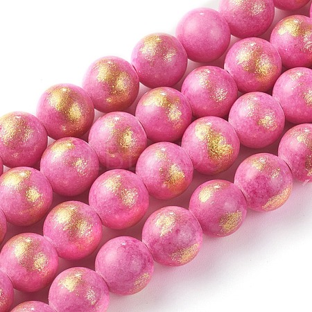 Natural Mashan Jade Beads Strands G-F670-A21-8mm-1