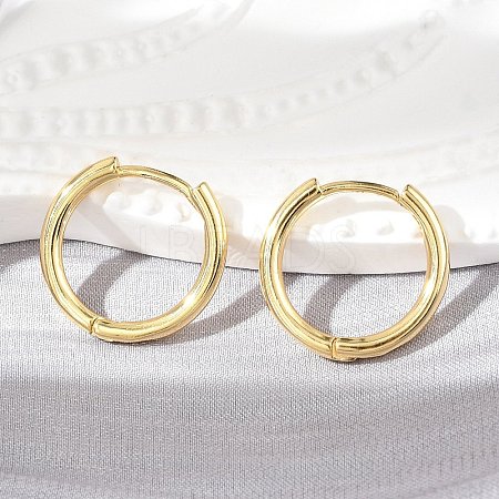 Brass Huggie Hoop Earrings LS-KK-D160-55G-1