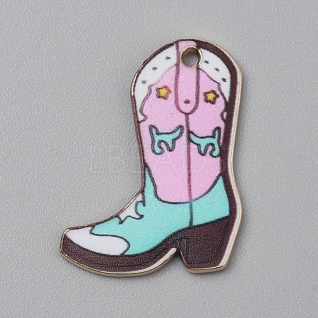 Printed Alloy Pendants PALLOY-CJC0021-001G-05-1