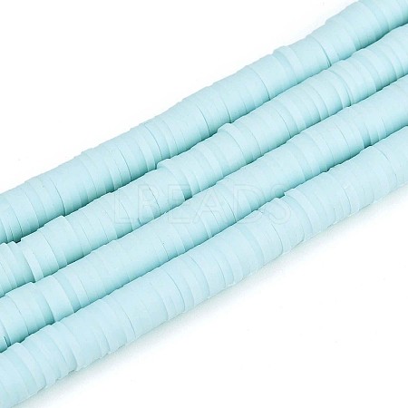 Handmade Polymer Clay Beads Strands CLAY-R089-6mm-032-1