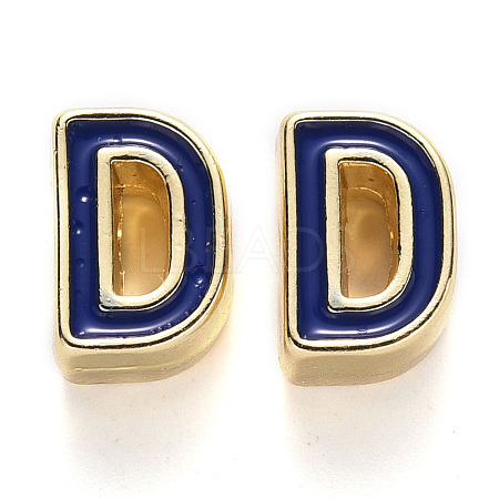 Rack Plating Alloy Enamel Beads ENAM-S122-033D-NR-1